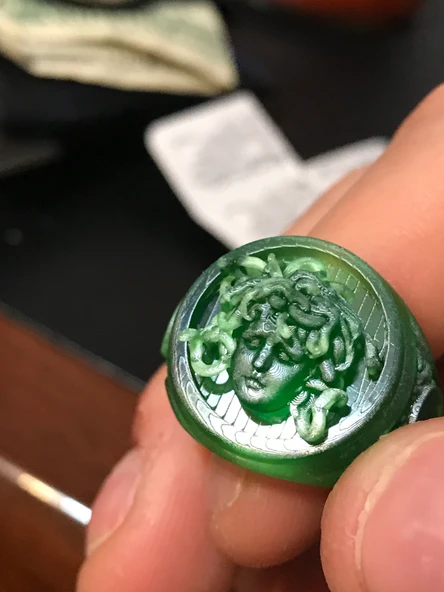 Byr Medusa Başlı Yüzük (Sadece Plastik Aparattır!!!) 3D - Resim 3