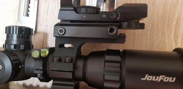 Mini Picatinny Raylı Kapsam Halkası (1 inç tüp için) (Plastik Aparattır!!!)