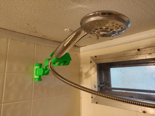 Byr Mafsallı Duş Başlığı (Sadece Plastik Aparattır!!!) 3D - 4