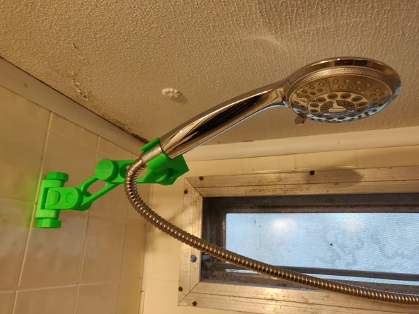 Byr Mafsallı Duş Başlığı (Sadece Plastik Aparattır!!!) 3D - 3