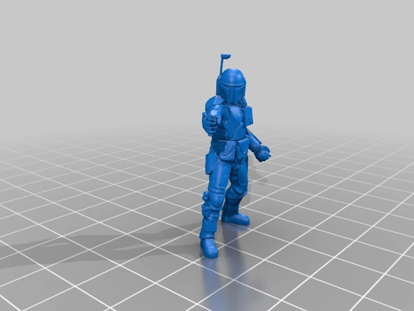 Byr Mandalor Karakteri (Silahşör Pilotu) (Plastik Aparattır!!!) 3D