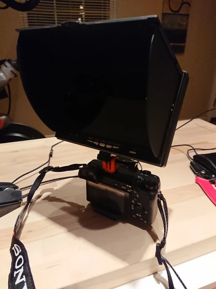 Byr GoPro Soğuk Ayakkabı Montajı (Sadece Plastik Aparattır!!!) 3D - Resim 4