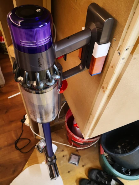 Byr Dyson V11 Vakum Duvar Montajı (Sadece Plastik Aparattır!!!) 3D - 4