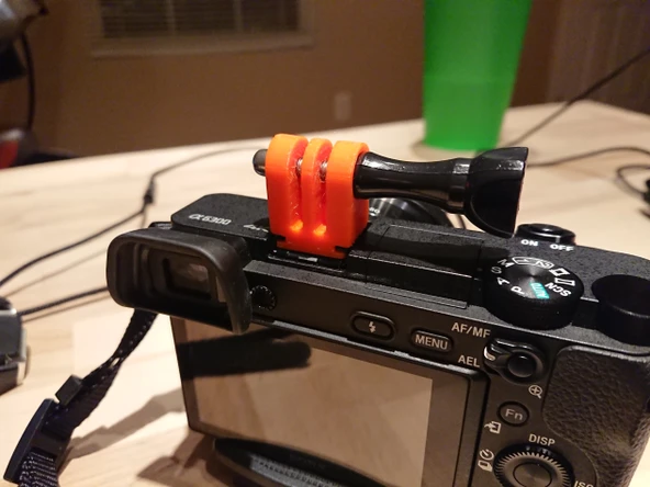 Byr GoPro Soğuk Ayakkabı Montajı (Sadece Plastik Aparattır!!!) 3D - Resim 2