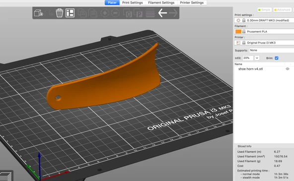 Byr Ayakkabı boynuzu | Destek Yok (Sadece Plastik Aparattır!!!) 3D ürün görseli 1