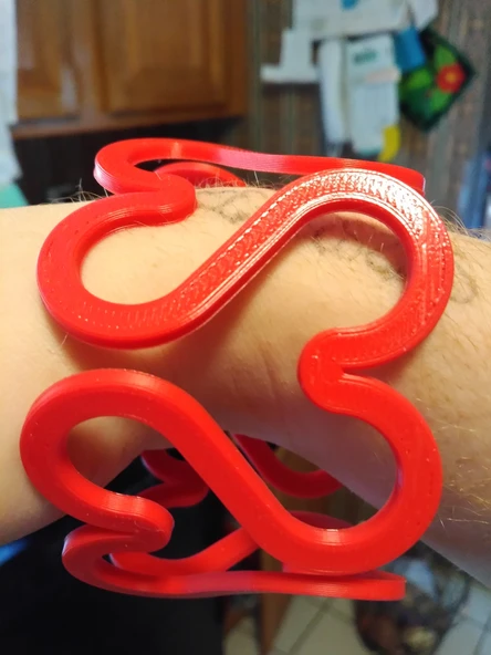 Byr Sevgililer Günü Yaşayan Menteşe Kalp Bilezik (Sadece Plastik Aparattır!!!) 3D - Resim 4