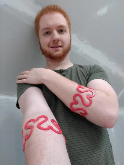 Byr Sevgililer Günü Yaşayan Menteşe Kalp Bilezik (Sadece Plastik Aparattır!!!) 3D - Resim 2