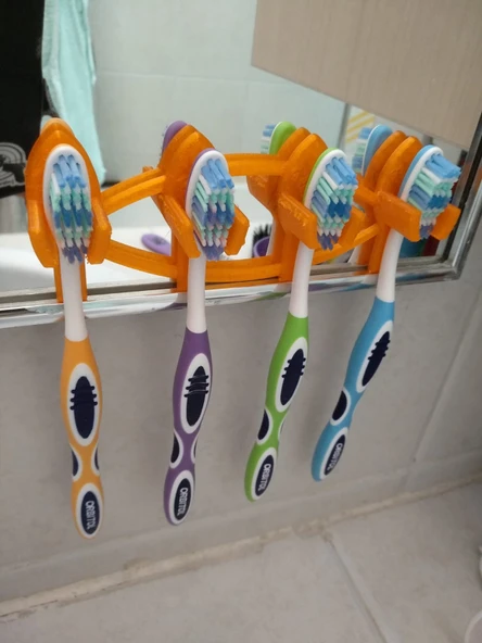 Byr Diş fırçası asılı şey (Sadece Plastik Aparattır!!!) 3D - 2