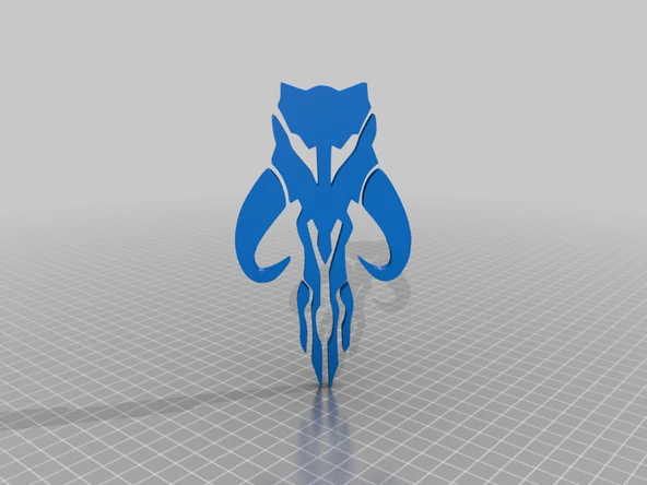 Byr Mandalor Mitosaur Kafatası Sembolü 1 (Sadece Plastik Aparattır!!!) 3D