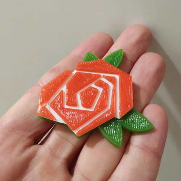 Çiçek - Origami Gül (Plastik Aparattır!!!)