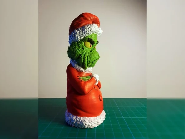 Byr Grinch Yılbaşı Ağacı Süsü (Sadece Plastik Aparattır!!!) 3D - Resim 3