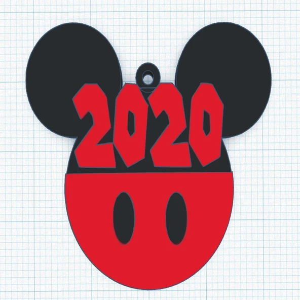 2020 Yeni Yıl Anahtar Zinciri (Fare Yılı) (Plastik Aparattır!!!)