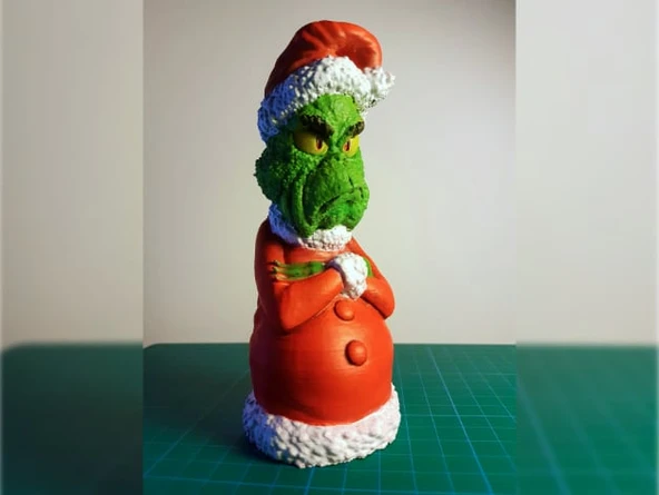 Byr Grinch Yılbaşı Ağacı Süsü (Sadece Plastik Aparattır!!!) 3D - Resim 2