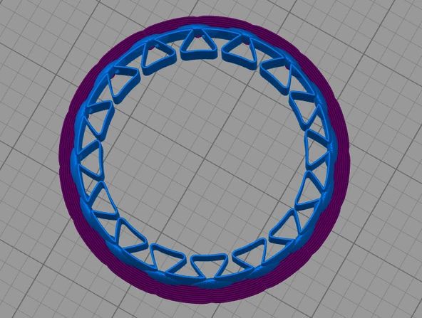 Byr Spiral Vazo Baskı için Sabit Bilezik (Sadece Plastik Aparattır!!!) 3D - Resim 4