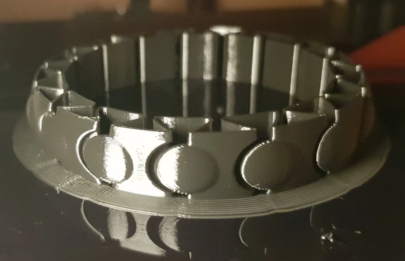 Byr Spiral Vazo Baskı için Sabit Bilezik (Sadece Plastik Aparattır!!!) 3D - Resim 2