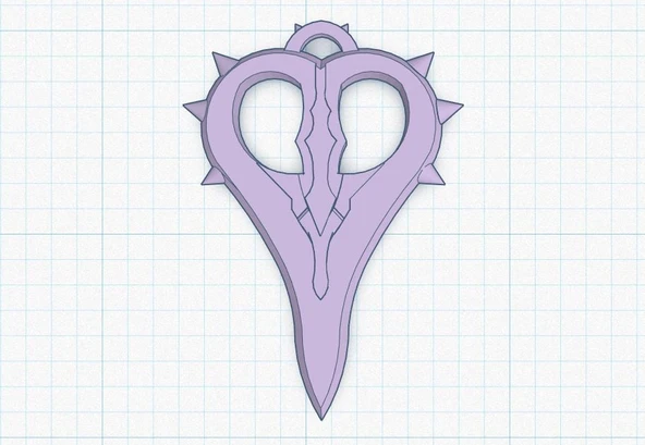 Byr Kaderin Mızrak Ucu/Büyük Düzen Brynhildr'in Kolyeler/Anahtarlıklar için Romantia Kolyesi (Plastik Aparattır!!!) 3D - Resim 2