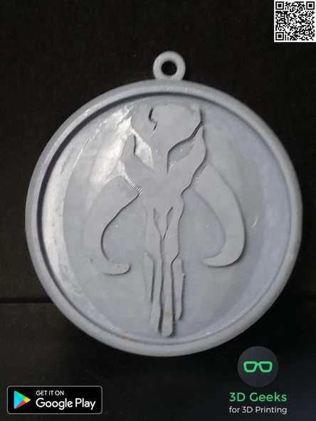 Byr Boba Fett Mandalor Mythosaur Yüksek Rölyef Süsü (Sadece Plastik Aparattır!!!) 3D - 4