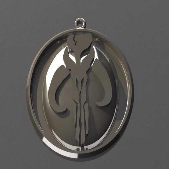 Byr Boba Fett Mandalor Mythosaur Yüksek Rölyef Süsü (Sadece Plastik Aparattır!!!) 3D