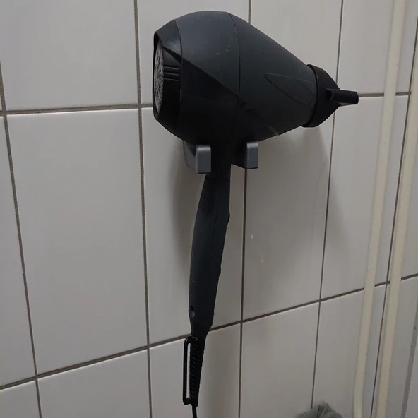 Saç kurutucu duvar montajı (Plastik Aparattır!!!)