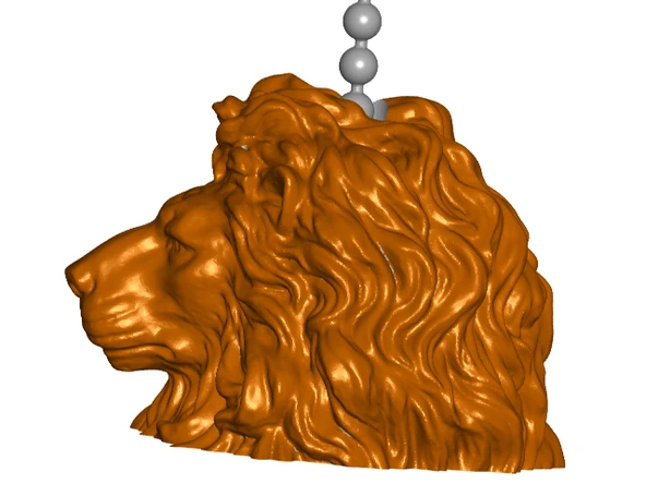 Byr Aslan çekme top zinciri, anahtarlık düğmesi | Sap | FOB | Finialler (Sadece Plastik Aparattır!!!) 3D - Resim 3
