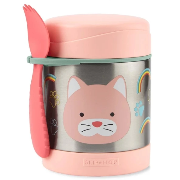Skip Hop Zoo Paslanmaz Çelik Termos 325 Ml Kedi