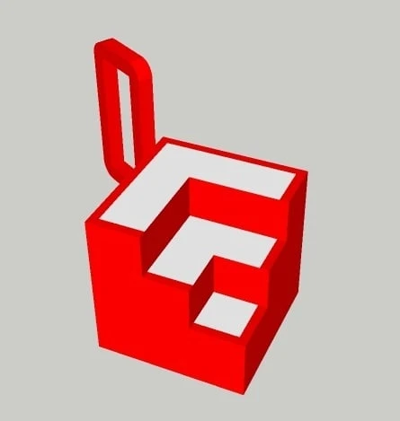 Byr Eskiz logosu kolye (Plastik Aparattır!!!) 3D - Resim 2