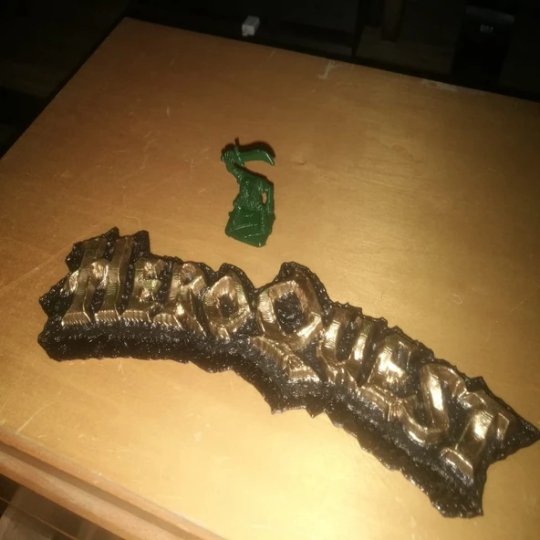 Heroquest Logosu 3D (Plastik Aparattır!!!)