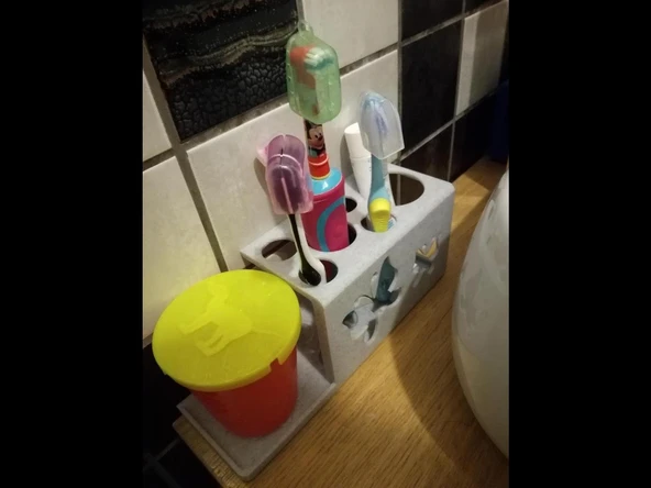 Byr Kelebek diş fırçası tutucusu (Sadece Plastik Aparattır!!!) 3D - 4