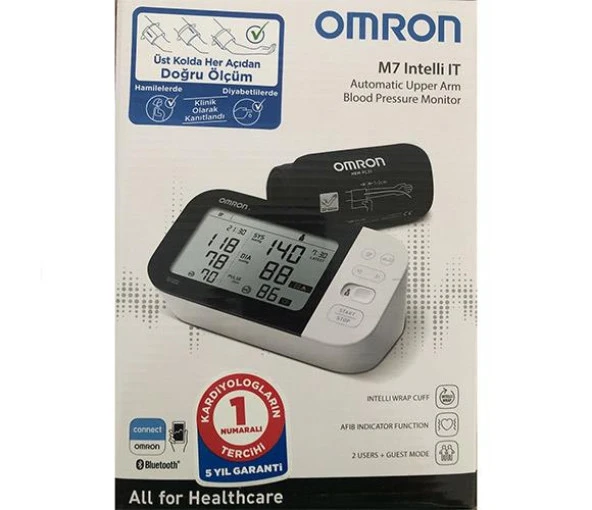 Omron M7 Intelli IT Hem-7361T-EBK Koldan Tansiyon Ölçer - 2