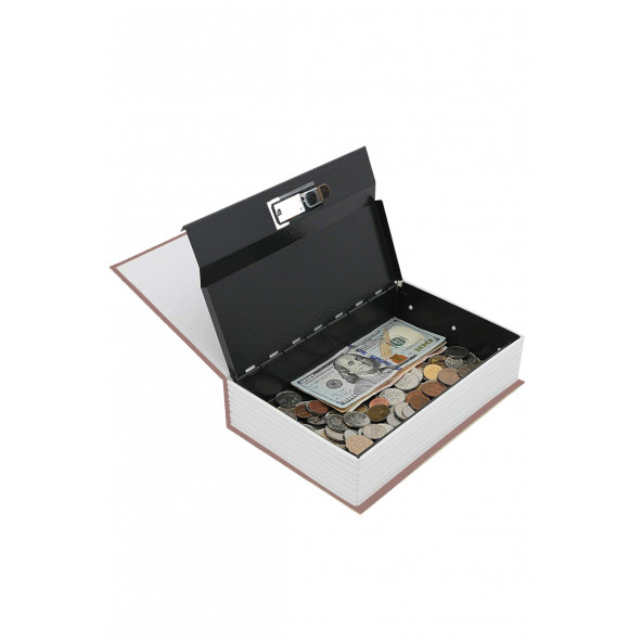 MÜHLEN Secret Safe ITALY 180-I Orta Boy Kitap Şekli Gizli & Şifreli Para ve Değerli Eşya Kasası - 6