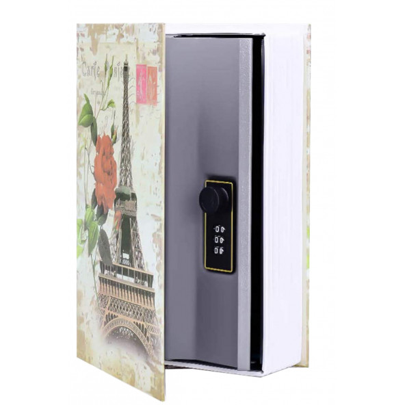 MÜHLEN Secret Safe PARIS 240-P Büyük Boy Kitap Şekli Gizli & Şifreli Para ve Değerli Eşya Kasası - 2