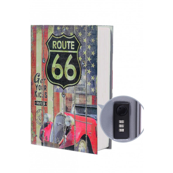MÜHLEN Secret Safe ROUTE 265-R En Büyük Boy Kitap Şekli Gizli & Şifreli Para ve Değerli Eşya Kasası - 2