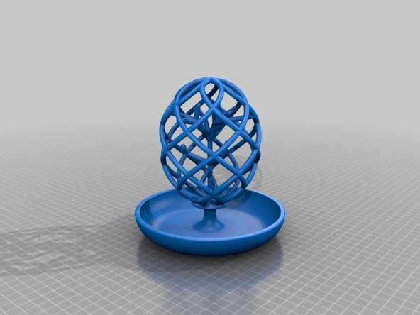 Byr Faberge Yumurta Stili Küpe ve Yüzük Teşhir Standı (Sadece Plastik Aparattır!!!) 3D ürün görseli