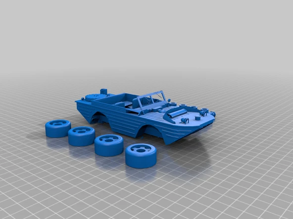 1944 Ford Duckboat Duplo (Plastik Aparattır!!!)