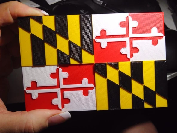 Maryland Eyalet Bayrağı (Plastik Aparattır!!!)