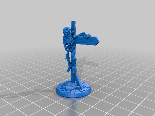 28mm Ölümsüz İskelet Tabelası / Tabela Direği (Plastik Aparattır!!!) - 4