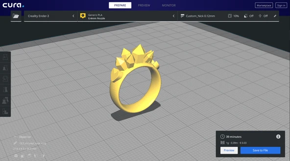 Byr Kristal kalpli yüzük (Plastik Aparattır!!!) 3D - Resim 2