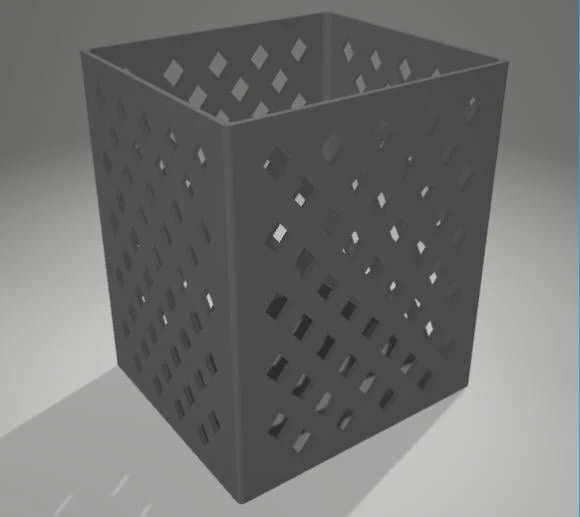Byr Delikli Dekoratif Kutu (Plastik Aparattır!!!) 3D - 3