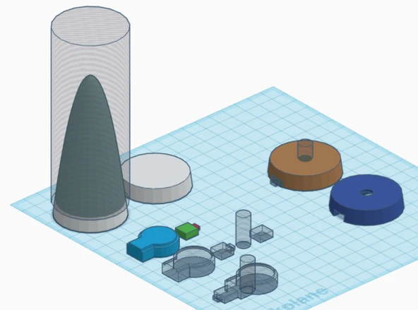 Byr RPG Mistik Sütun Üssü (Sadece Plastik Aparattır!!!) 3D - 3