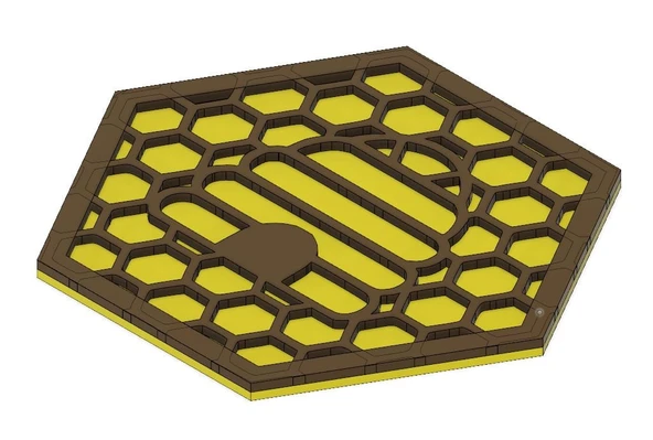 Arı kovanı coaster (Plastik Aparattır!!!) - 5