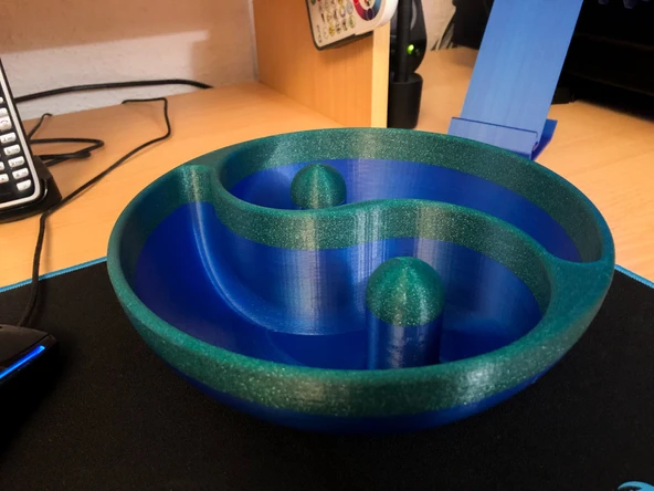 Byr yin-yang kase (Plastik Aparattır!!!) 3D - 3