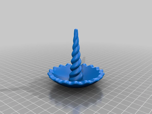 Byr Tek Boynuzlu Yüzük Tutucu (Sadece Plastik Aparattır!!!) 3D - Resim 3