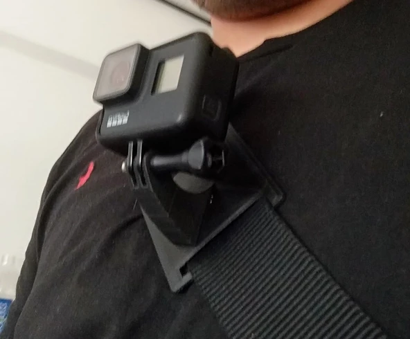 Byr Messenger Çanta GoPro Montaj Aparatı (Sadece Plastik Aparattır!!!) 3D
