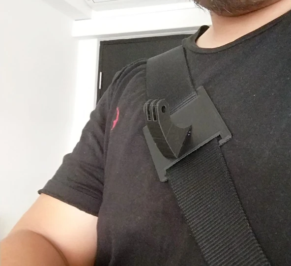 Byr Messenger Çanta GoPro Montaj Aparatı (Sadece Plastik Aparattır!!!) 3D - 4