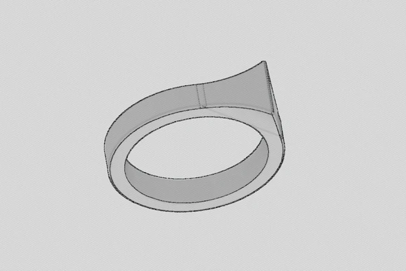 Byr İlkel Kadın Yüzük (Plastik Aparattır!!!) 3D - Resim 3