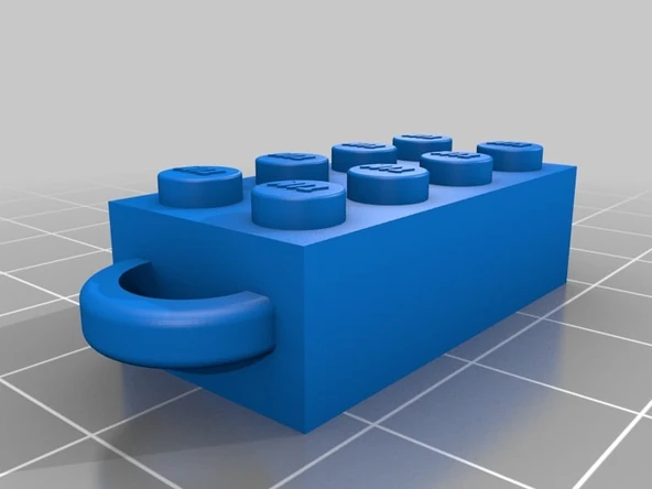 Byr TIM Brick Anahtarlık (LEGO Brick Anahtarlık) LEGO Uyumlu (Plastik Aparattır!!!) 3D