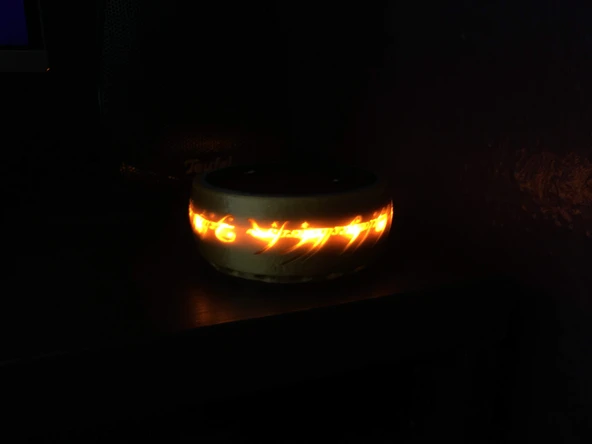 Byr Tek Yüzük Amazon Alexa Echo Dot 2. Nesil LotR (Sadece Plastik Aparattır!!!) 3D - Resim 4
