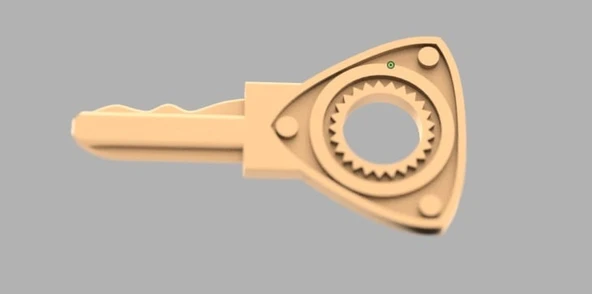 Byr Wankel Dolap anahtarı S23W modeli (Plastik Aparattır!!!) 3D