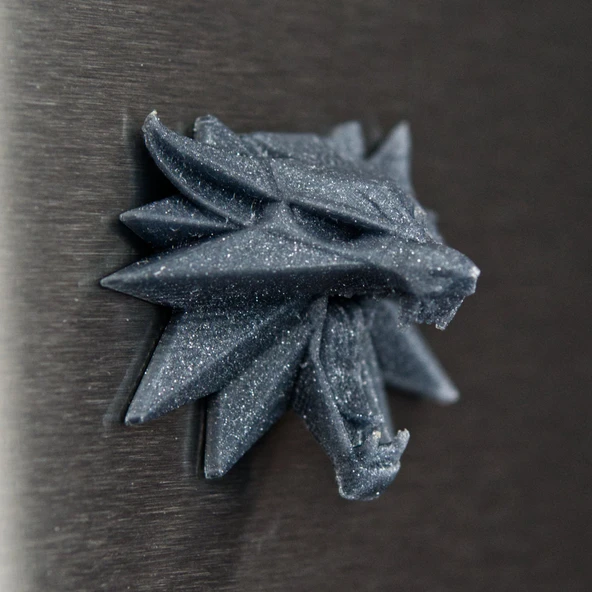 Byr Witcher Wolf Okulu Madalyonu buzdolabı mıknatısı (Plastik Aparattır!!!) 3D - 4