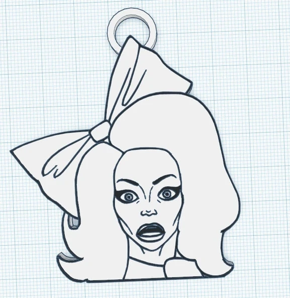 Byr Alyssa Edwards kolye (Sadece Plastik Aparattır!!!) 3D - Resim 2